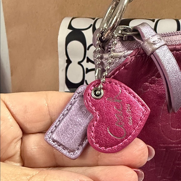Coach Y2K limited edition Pink and Purple Heart Crossbody Bag - Picture 3 of 17